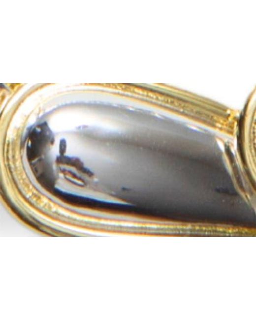 Argento Vivo Metallic All Around Convex Link Necklace