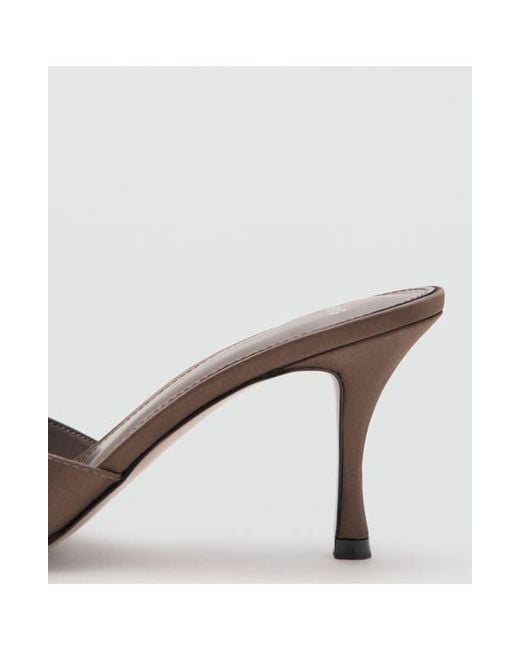 Mango Brown Slide Sandal