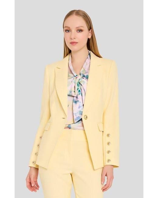 Tahari Natural One-Button Blazer