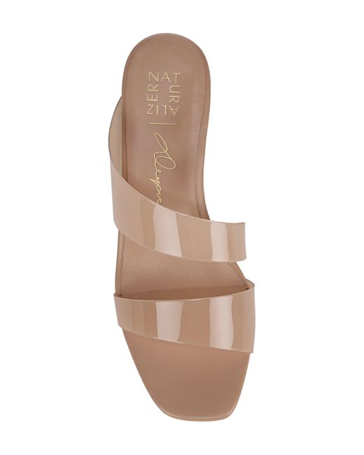 Naturalizer Pink Illuminate Block Heel Slide Sandal