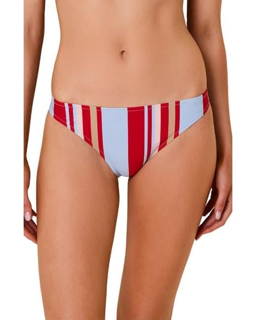 Solid & Striped Pink The Tati Striped Bikini Bottoms