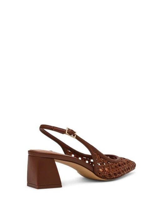 Steve Madden Brown Robyn Pointed Toe Slingback Pump