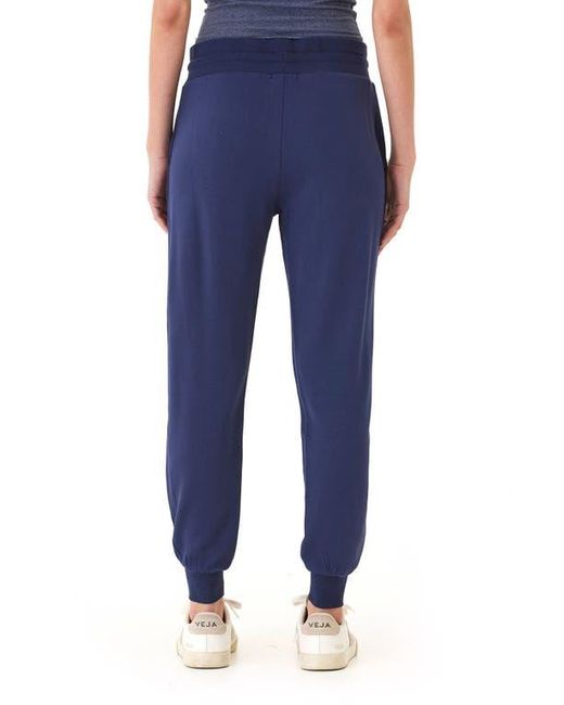 Threads For Thought Blue Liara Feather Fleece Pocket Joggers