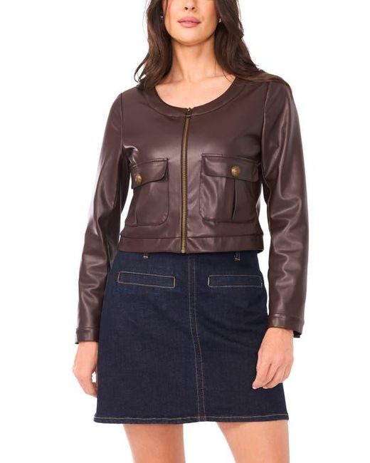 Vince Camuto Blue Faux Leather Jacket