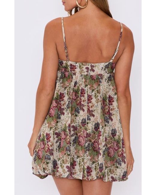 Vici Collection Hallie Floral Brocade Bubble Hem Minidress | Lyst