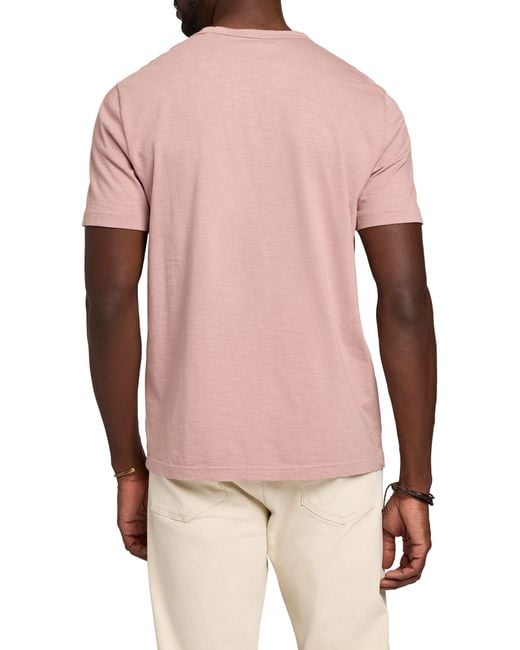 Faherty Brand Pink Organic Cotton Pocket T-shirt for men
