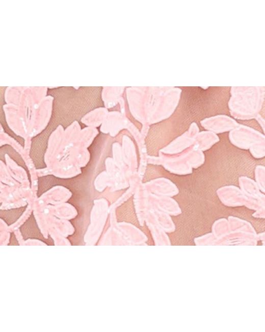 HELSI Pink Christy Appliqué Long Sleeve Minidress