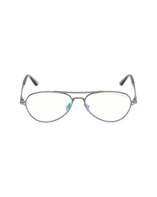 Tom Ford Multicolor 56Mm Pilot Optical Glasses for men