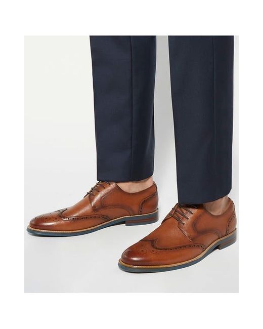 Dune Brown Stanford Wingtip Derby for men