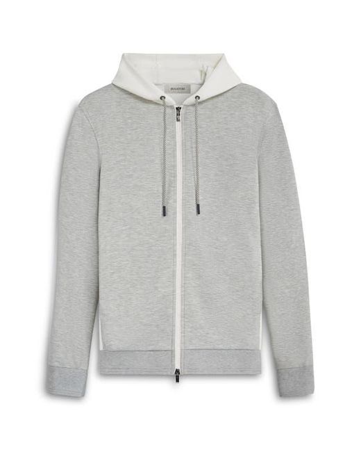 Bugatchi Gray Full Zip Hoodie for men