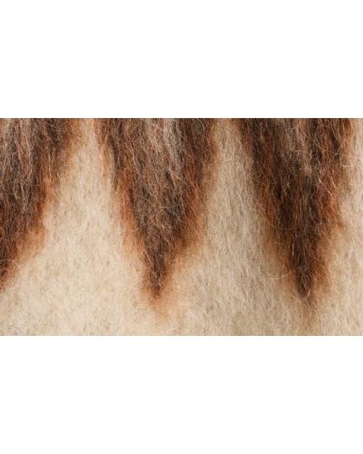 Isabel Marant Brown Nicholas Oversize Fair Isle Mohair Blend Crewneck Sweater for men