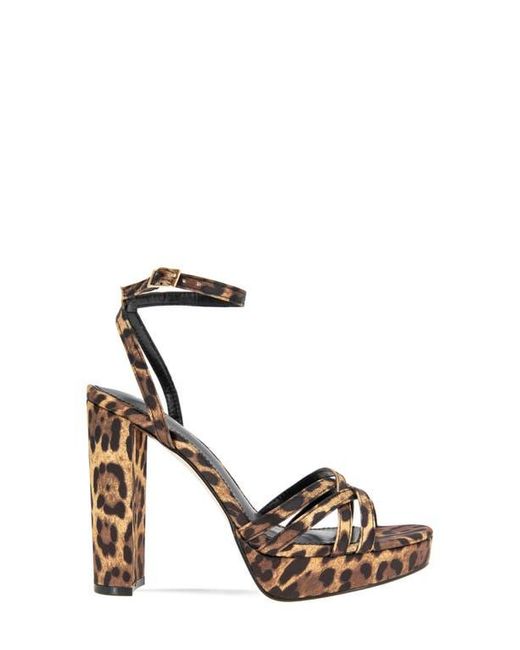 BCBGMAXAZRIA Black Orisa Ankle Strap Platform Sandal