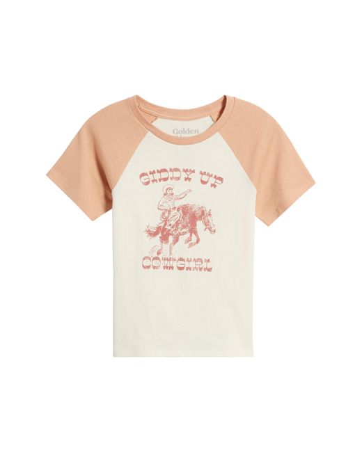 GOLDEN HOUR White Giddy Up Cowgirl Graphic T-shirt