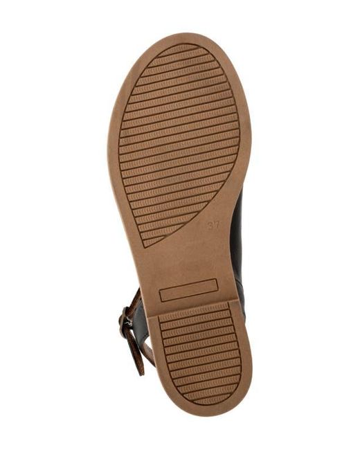 BUENO Brown Harmony Ankle Strap Sandal