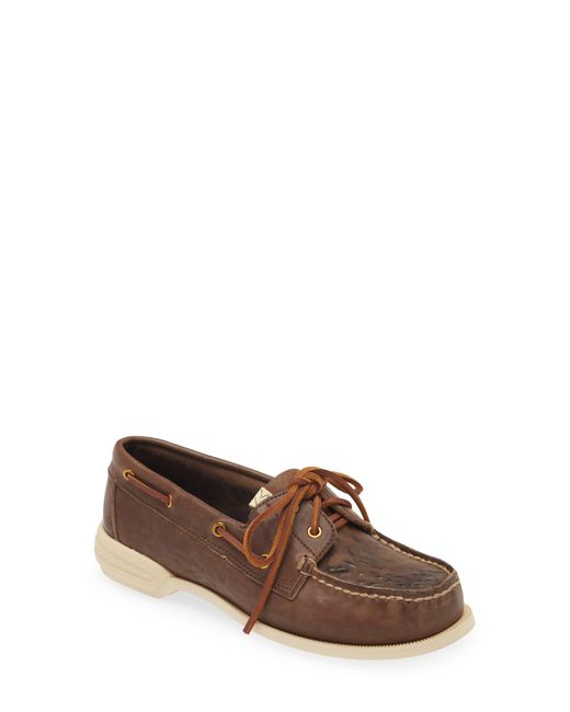 Visvim Brown Americana Folk Deck Shoe for men
