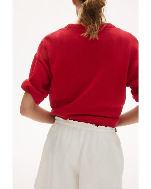 H&M White Denim Drawstring Shorts