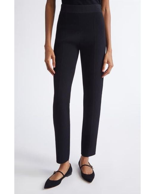 St. John Black Venezia Knit Pants