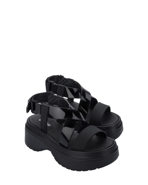 Melissa Black Stand Platform Sandal
