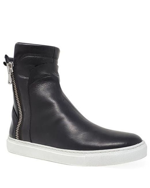 Madison Maison Black Double Zip Shearling Boot
