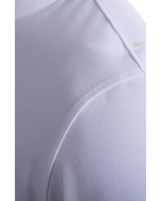 Bugatchi White Solid Quarter Zip Pullover for men