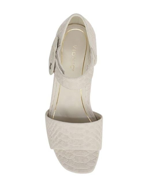 Vionic White Chardonnay Block Heel Sandal