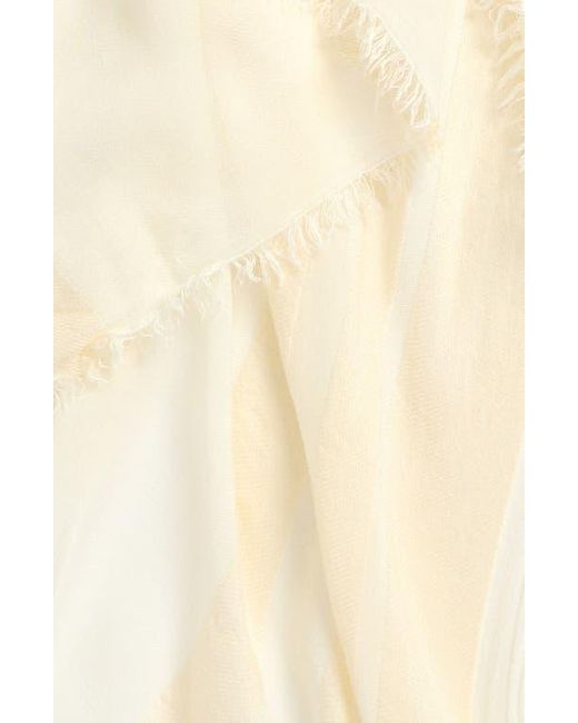 Nordstrom Natural Sheer Stripe Pareo Wrap