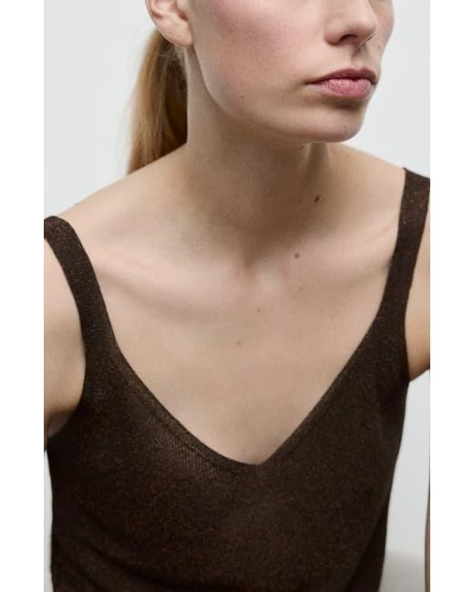 Mango Black Sweater Tank