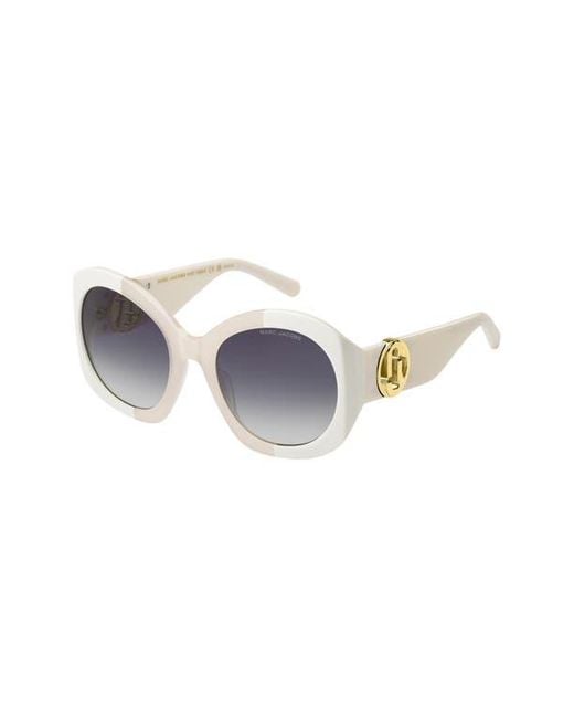 Marc Jacobs Blue 56Mm Gradient Rectangular Sunglasses