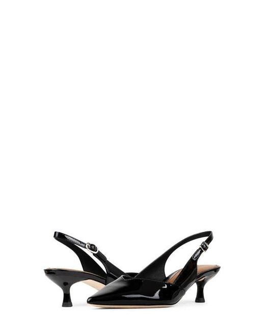 Donald J Pliner Black Pointed Toe Slingback Pump