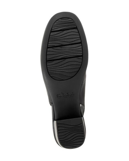 Softwalk® Black Largo Slingback Pump