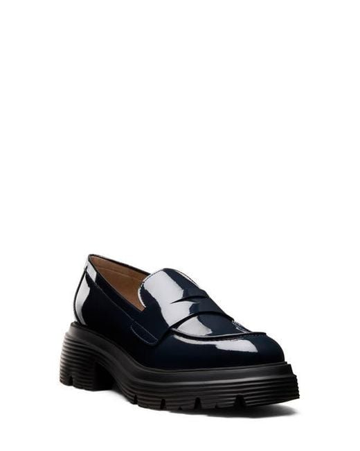 Stuart Weitzman Black Hudson Lite Penny Loafer