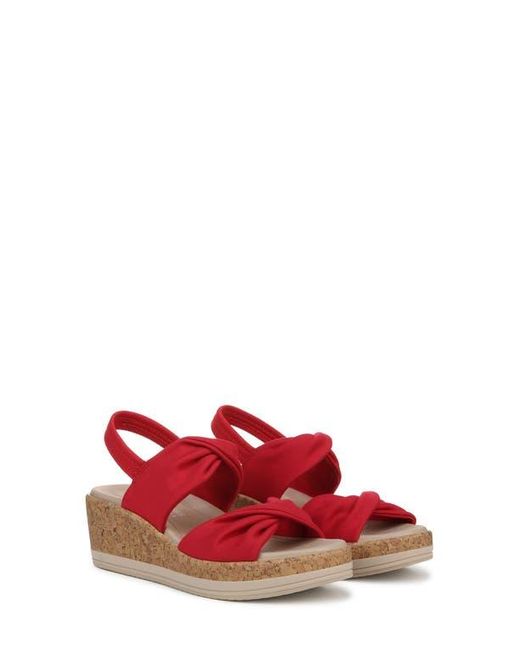 Bzees Red Riley Slingback Wedge