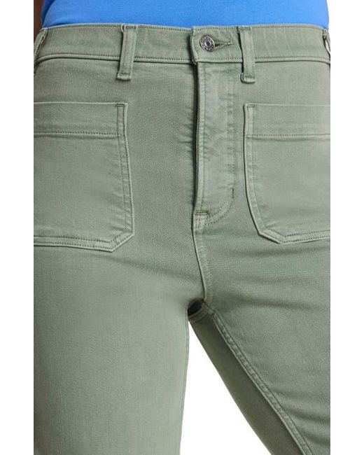 Spanx Green Spanxshape Authentic 360 Patch Pocket Easy Flare Jeans