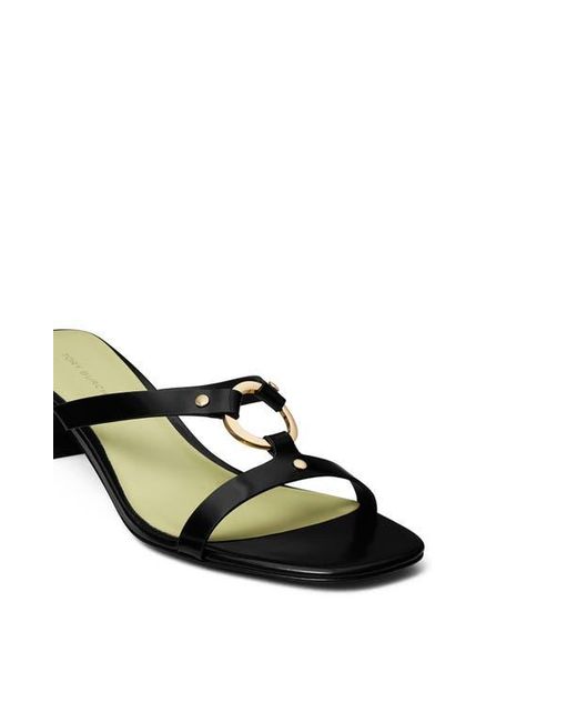 Tory Burch White Ring Hardware Slide Sandal