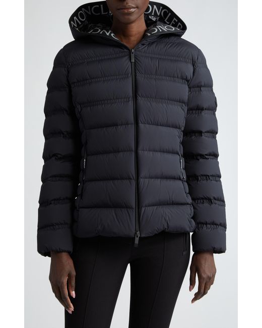 Moncler Blue Alete Hooded Down Puffer Jacket