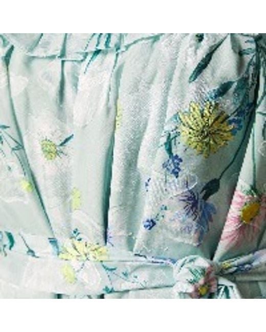 Coast Blue Short Sleeve Printed Chiffon Midi Dress
