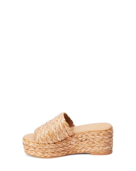 Matisse Natural Peony Platform Wedge Sandal