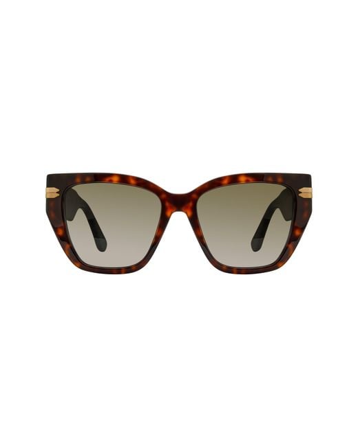 Stuart Weitzman Brown 53Mm Gradient Cat Eye Sunglasses