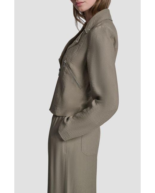 DKNY Multicolor Crinkle Moto Jacket