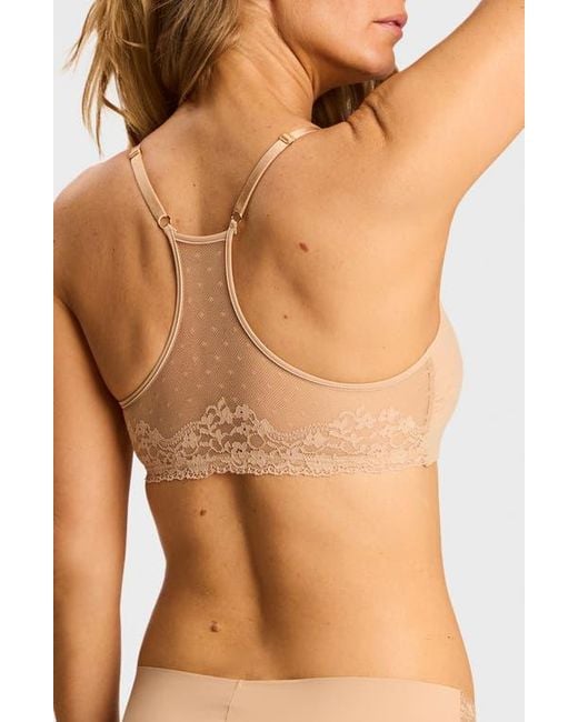 Commando Natural Double Take Racerback Microfiber & Lace Bra