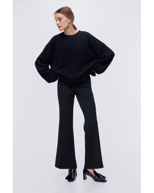 H&M Black Flared Trousers