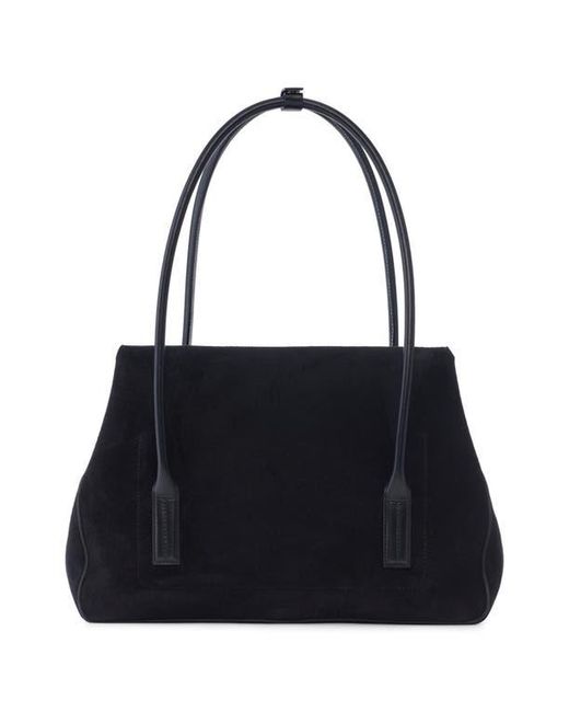 Tom Ford Blue Medium Eclipse Suede Shoulder Bag