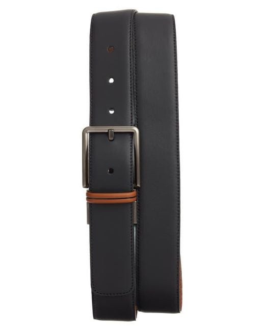 Zegna Gray Reversible Signifier Deerskin Belt for men