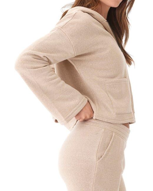 Threads For Thought Natural Raychelle Front Zip Crop Hoodie