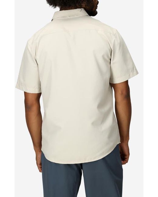 Marmot White Airexchange Solarshield Upf Short Sleeve Button-Up Shirt for men