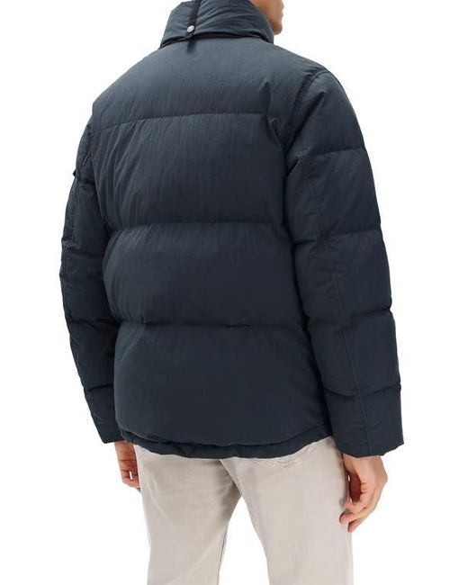 Rag & Bone Blue Daniel Quilted Down Puffer Jacket for men