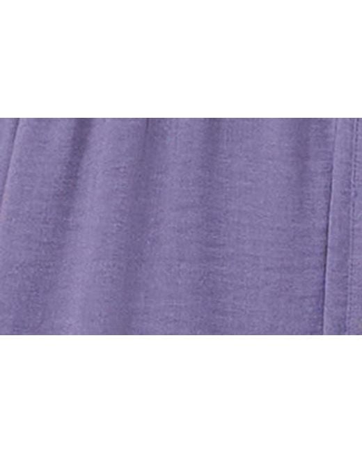 Cece Purple Tiered Midi Shirtdress