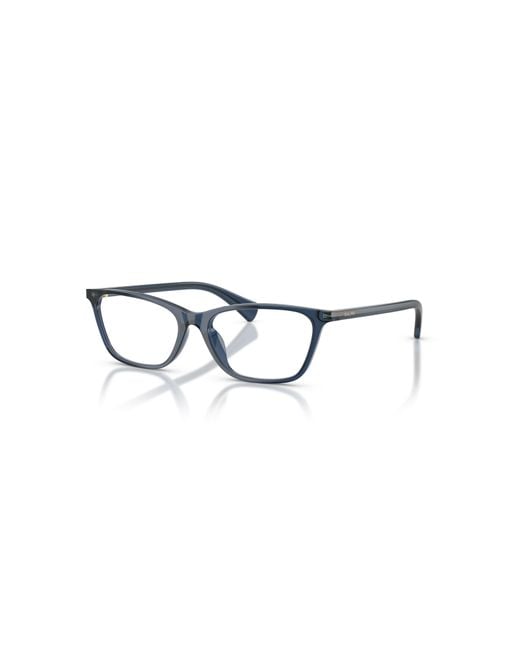 Ralph Blue 55Mm Rectangle Optical Glasses
