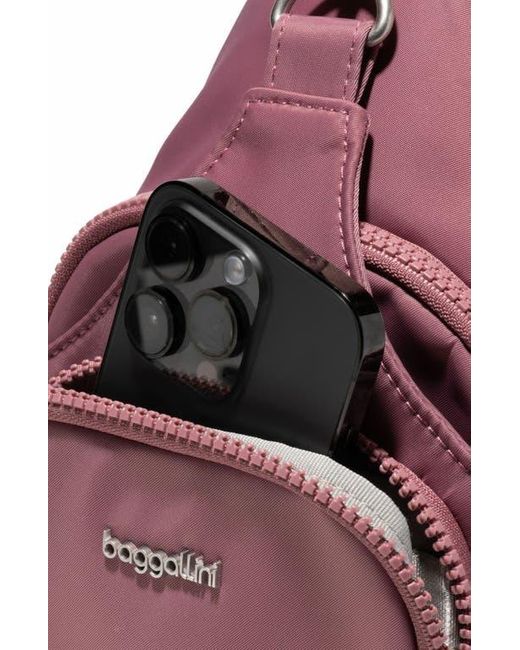 Baggallini Pink Central Park Sling Bag