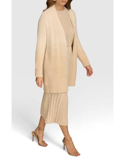 Donna Karan Natural Ombré Open Front Cardigan
